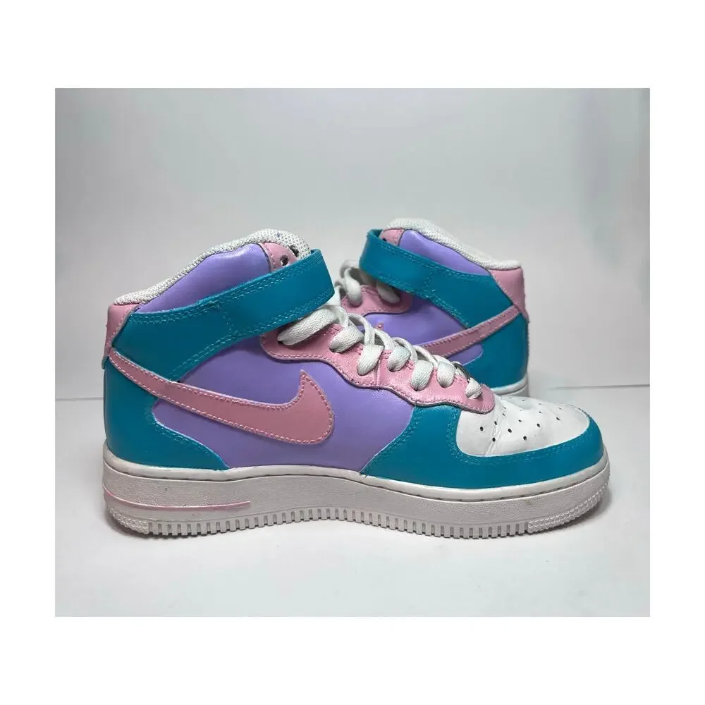 Nike Air Force Custom Painted Youth Size 5.5 Pastels DH2933-111